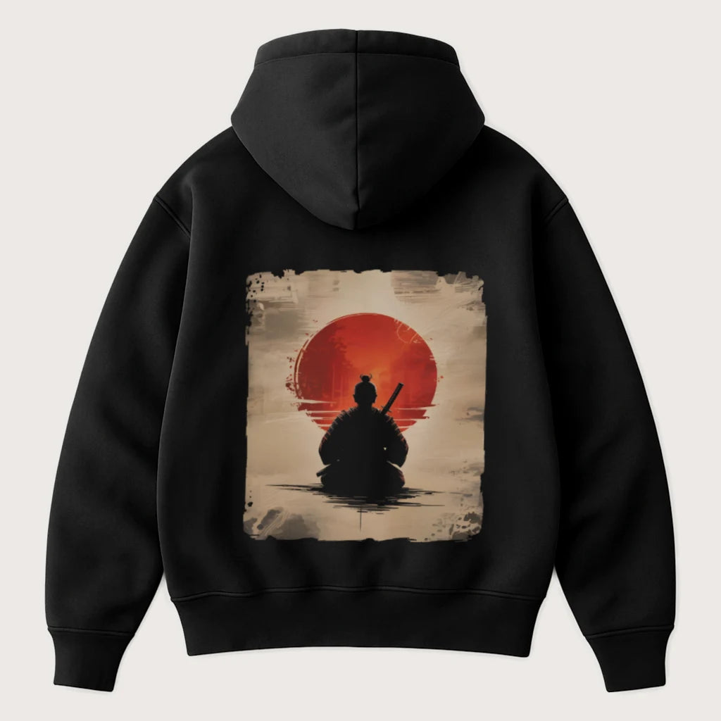 Discipline Over Chaos (Backprint) Oversized Hoodie Black - Steel Spirit