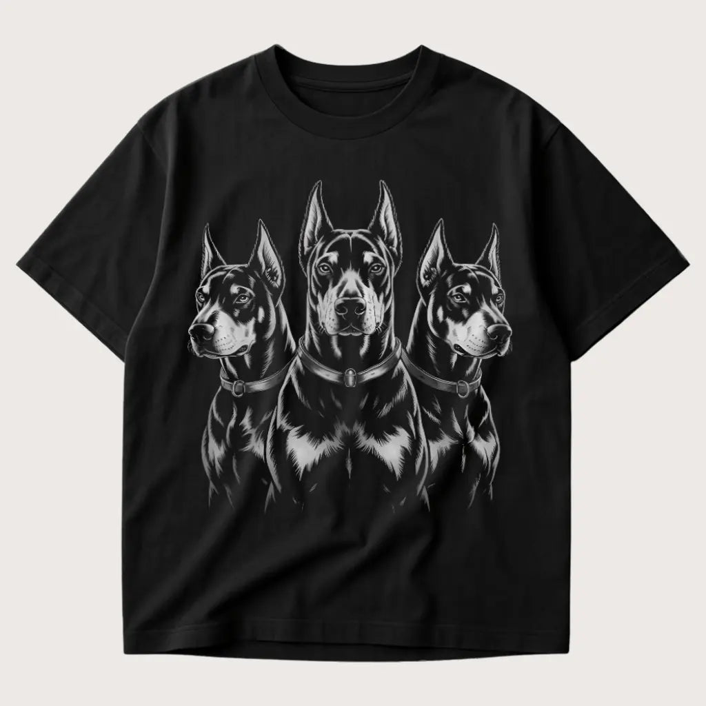Dobermann Oversized T-Shirt Black – Steel Spirit