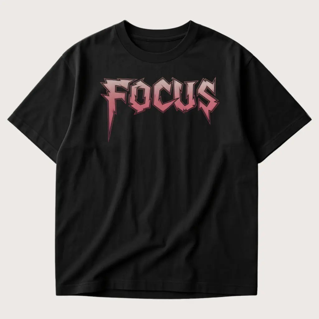 Focus Oversized T-Shirt Black – Steel Spirit