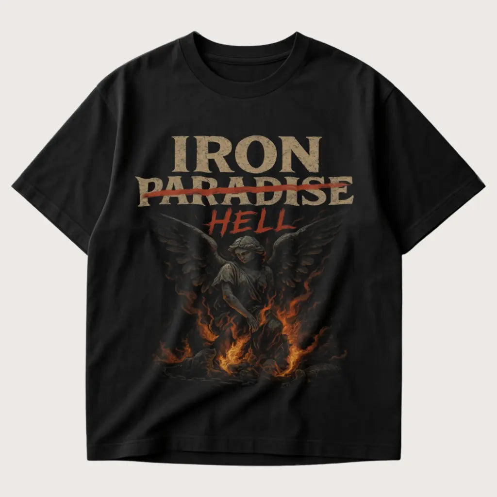 Iron Hell Oversized T-Shirt Black - Steel Spirit