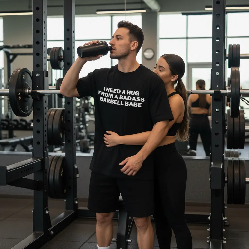 Need a Hug Oversized T-Shirt Gym Model - Steel Spirit