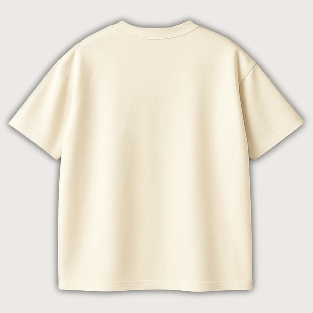 Oversized T-Shirt Back Natural Raw - Steel Spirit