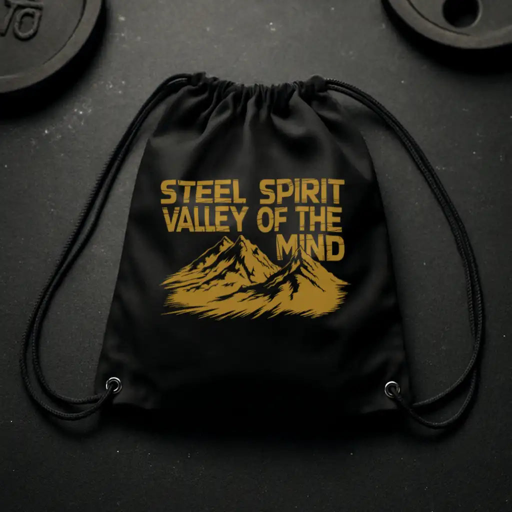 Steel Spirit - Valley Of The Mind Gym Bag Gym Floor - Steel Spirit