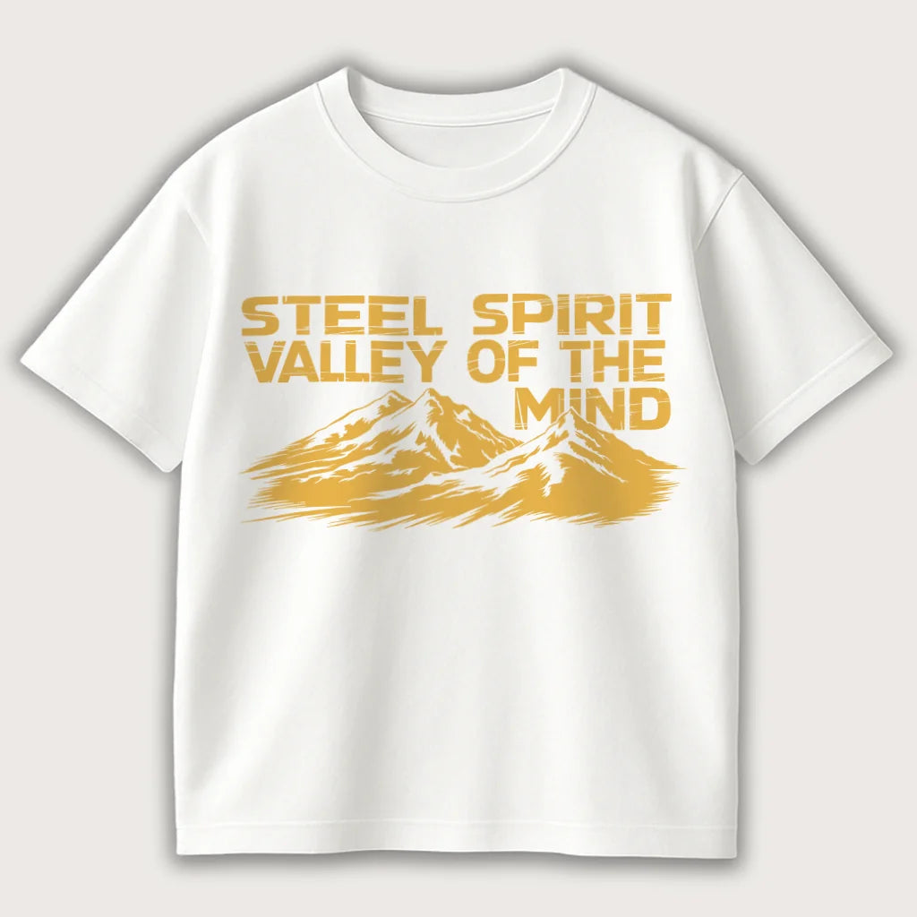 Steel Spirit Valley Of The Mind Oversized T-Shirt White – Steel Spirit
