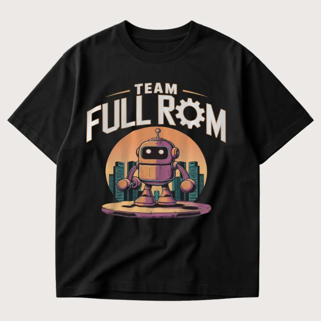 Team Full Rom Oversized T-Shirt Black - Steel Spirit