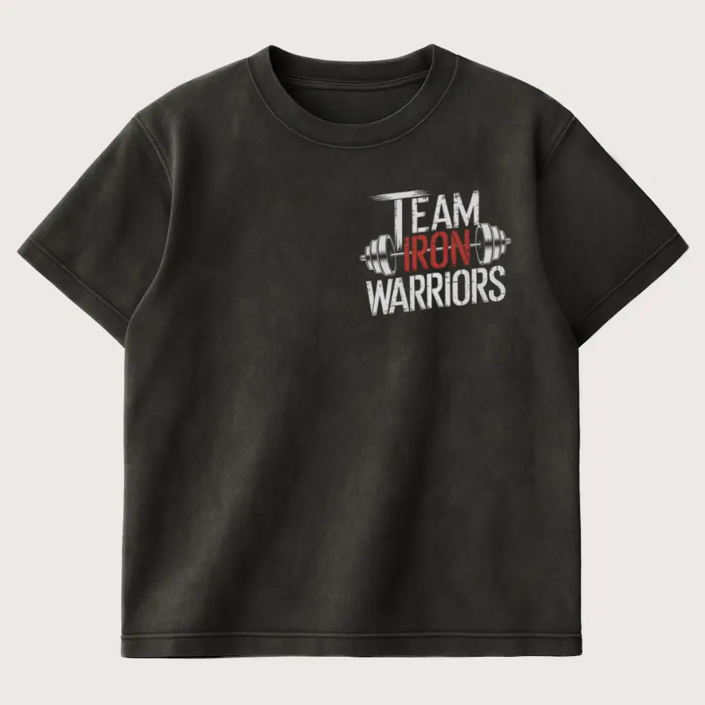 Team Iron Warriors Oversized T-Shirt Washed Black – Steel Spirit