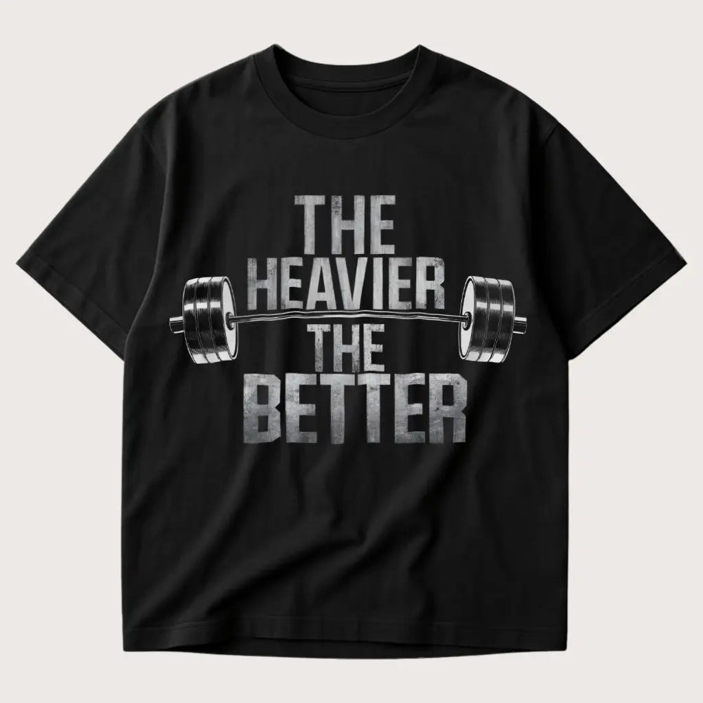 The Heavier The Better Oversized T-Shirt Black – Steel Spirit