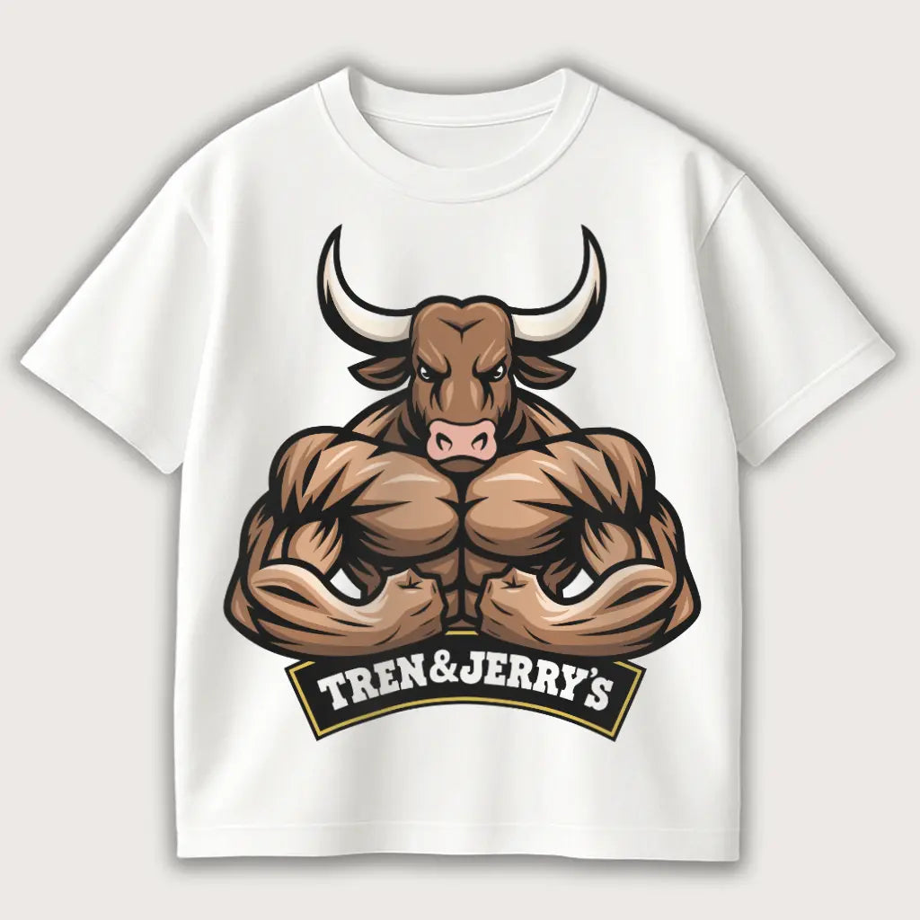 Tren&Jerry's Oversized T-Shirt White - Steel Spirit