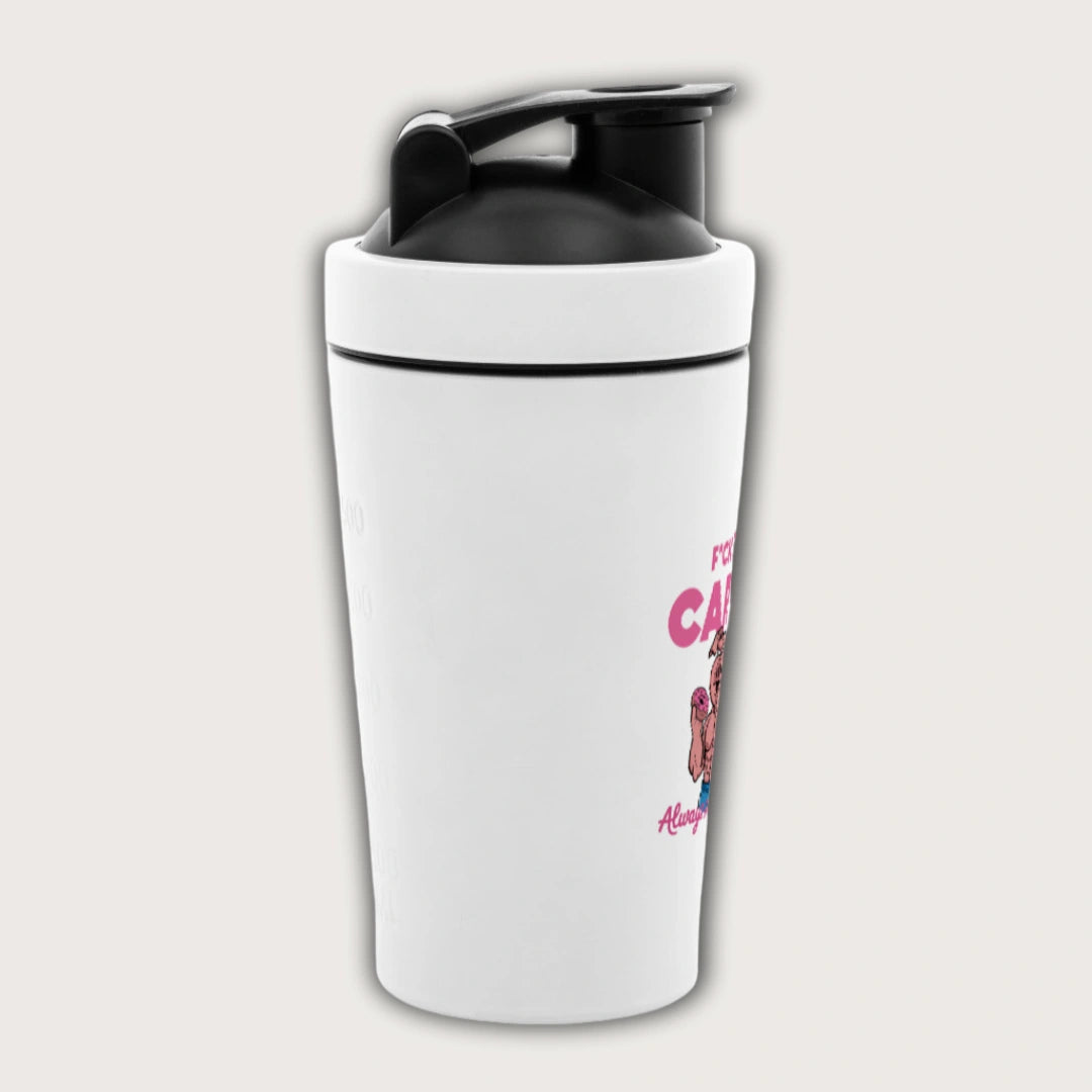 F*ck Tha Cardio Always Skip Cardio Stainless Steel Shaker – Steel Spirit
