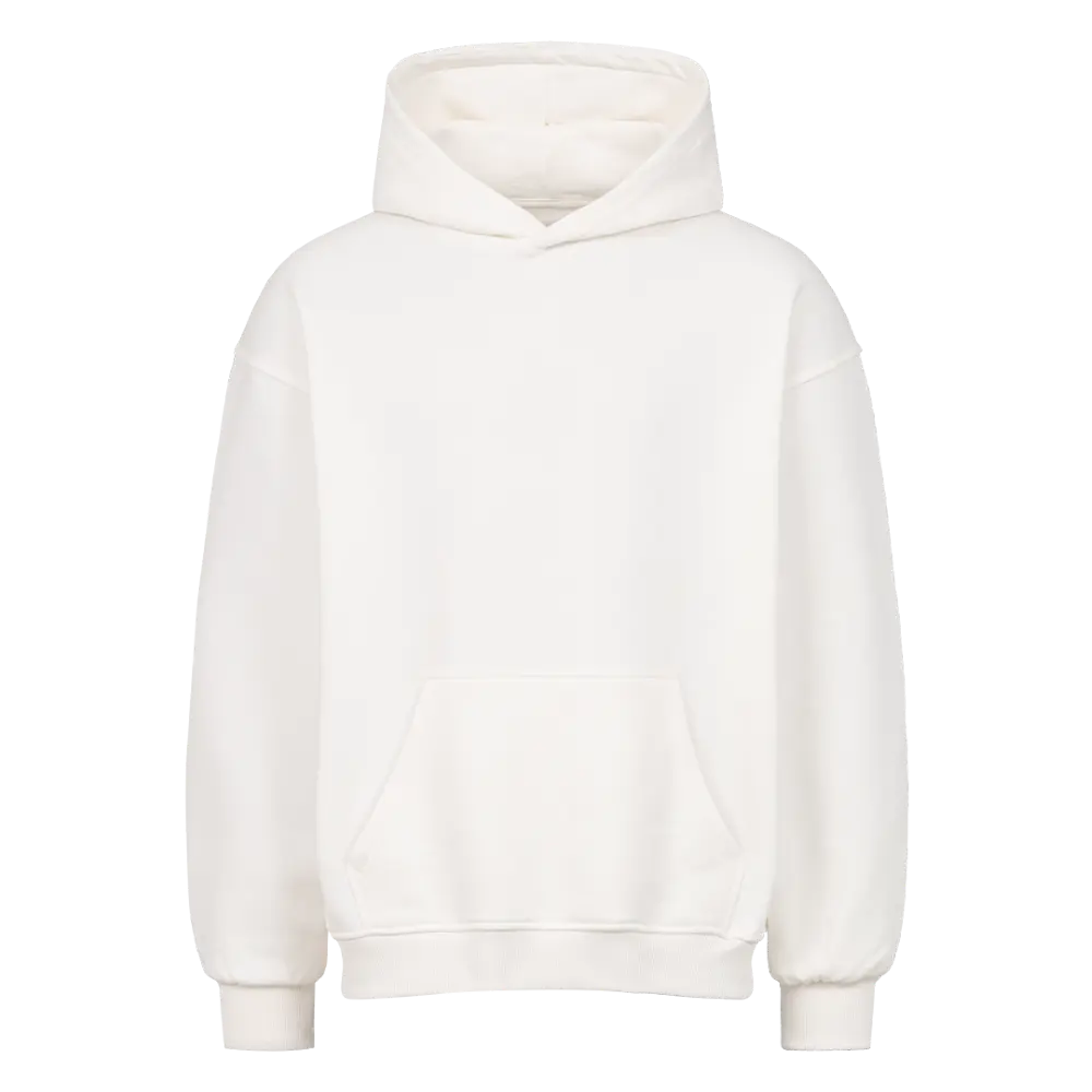 White Oversized Hoodie – Steel Spirit
