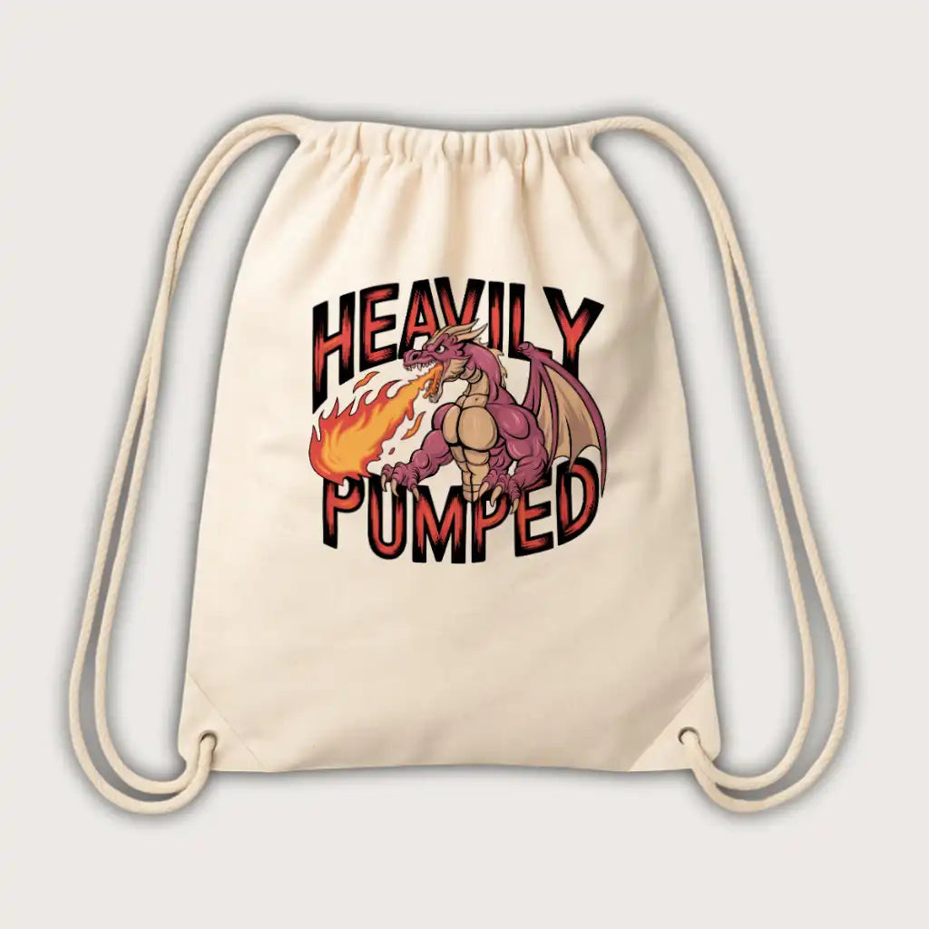 Heavily Pumped Gym Bag Natural - Steel Spirit