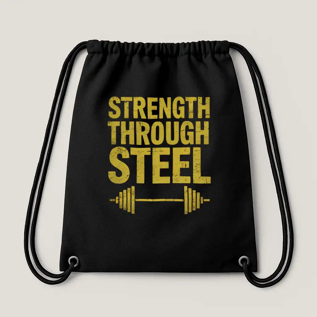Strength Through Steel Gym Bag Black – Steel Spirit