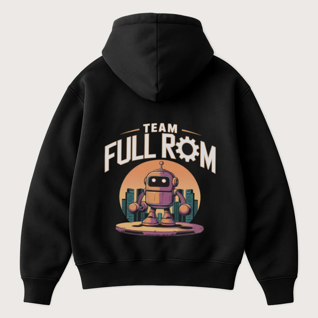 Team Full ROM (Backprint) Oversized Hoodie Black - Steel Spirit
