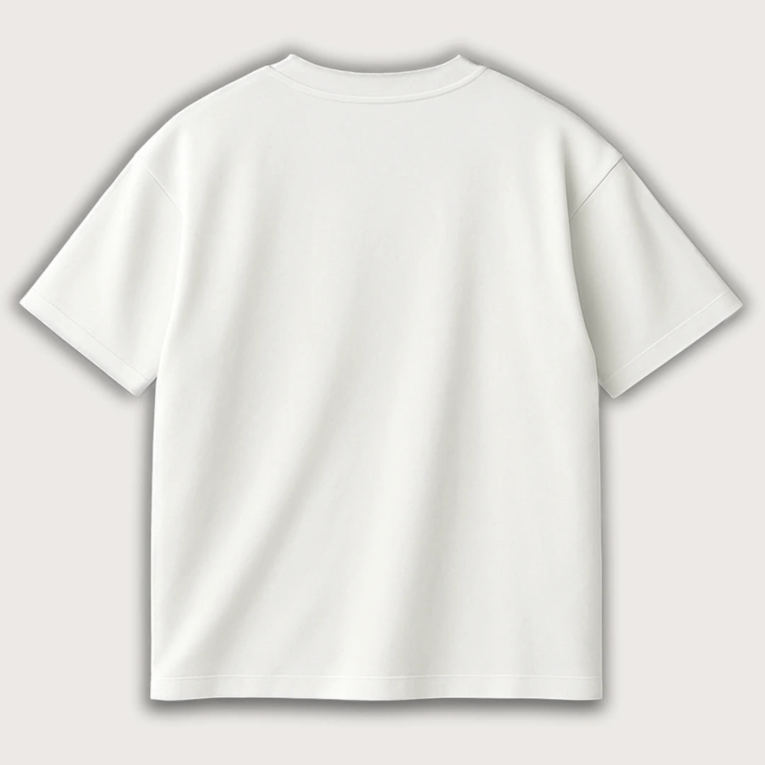 White Oversized T-Shirt - Steel Spirit