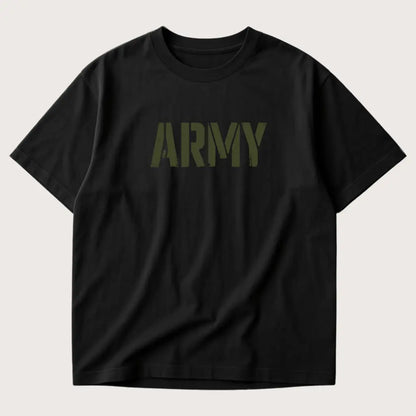 Army Oversized T-Shirt Black - Steel Spirit