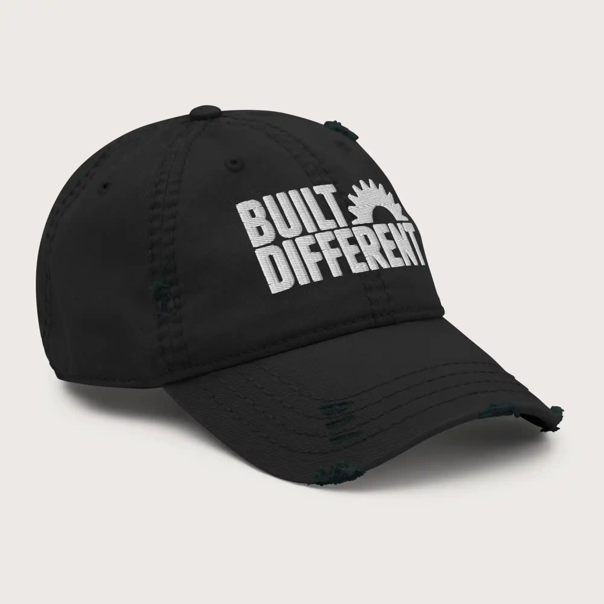 Built Different - Distressed Cap Black Side - Steel Spirit 