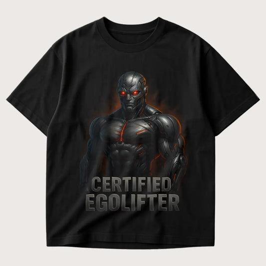 Certified Egolifter Oversized T-Shirt Black - Steel Spirit 