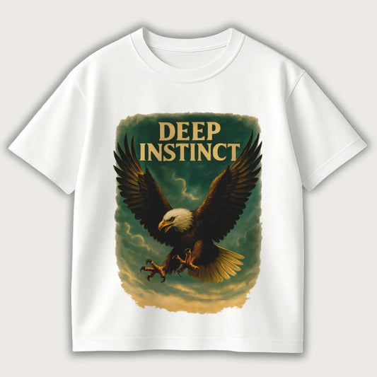 Deep Instinct Oversized Vintage T-Shirt White - Steel Spirit 