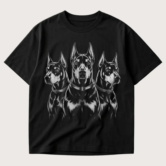 Dobermann Oversized T-Shirt Black – Steel Spirit
