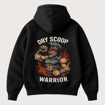 Dry Scoop Warrior (Backprint) Oversized Hoodie Black - Steel Spirit 