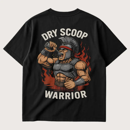 Dry Scoop Warrior (Backprint) Oversized T-Shirt Black - Steel Spirit