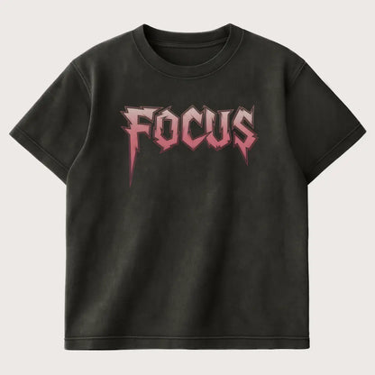 Focus Oversized T-Shirt Washed Black – Steel Spirit