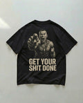 Get Your Shit Done (Backprint) Oversized T-Shirt Black - Steel Spirit 