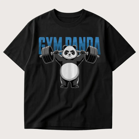 Gym Panda Oversized T-Shirt Black – Steel Spirit