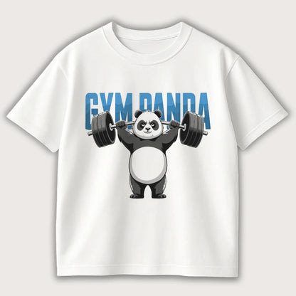 Gym Panda Oversized T-Shirt White – Steel Spirit