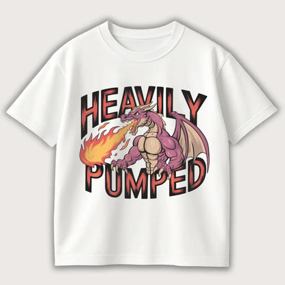 Heavily Pumped Oversized T-Shirt White – Steel Spirit