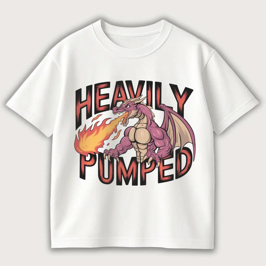 Heavily Pumped Oversized T-Shirt White – Steel Spirit