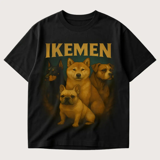 Ikemen Oversized T-Shirt Black - Steel Spirit