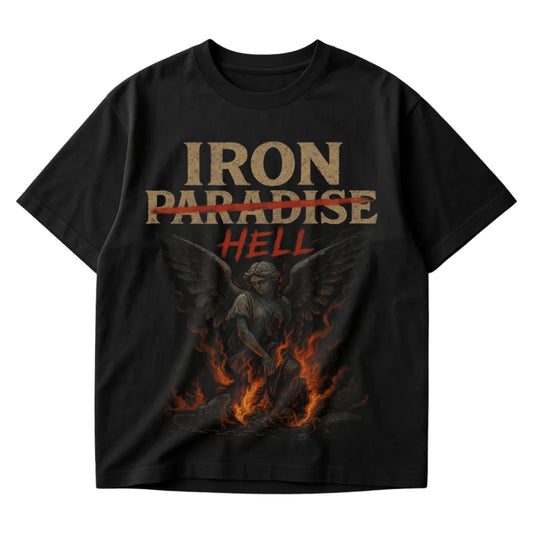 Iron Hell Oversized T-Shirt Black - Steel Spirit 