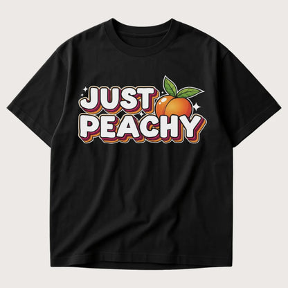 Just Peachy Oversized T-Shirt Black - Steel Spirit