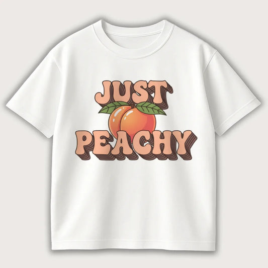 Just Peachy Oversized T-Shirt White - Steel Spirit