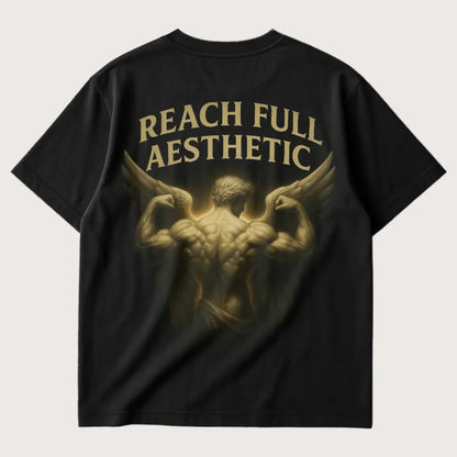 Reach Full Aesthetic (Backprint) Oversized T-Shirt Back - Steel Spirit 