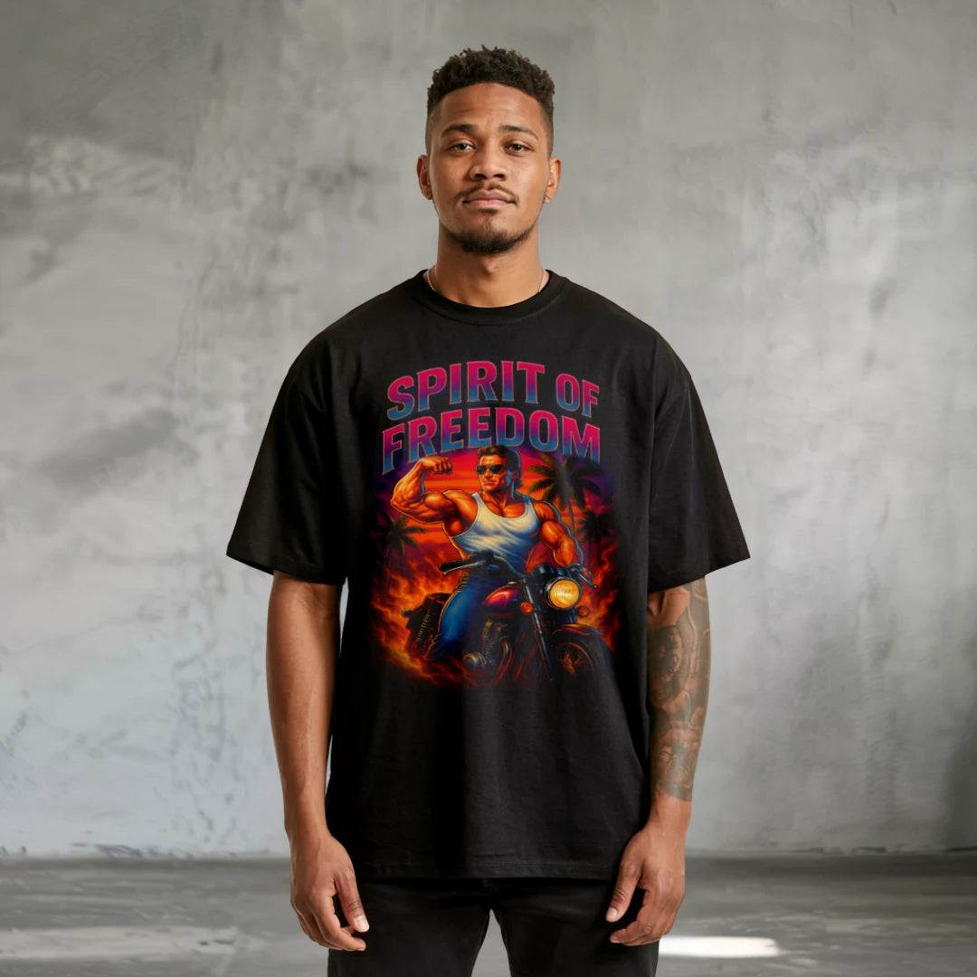 Spirit Of Freedom Oversized T-Shirt - Steel Spirit 
