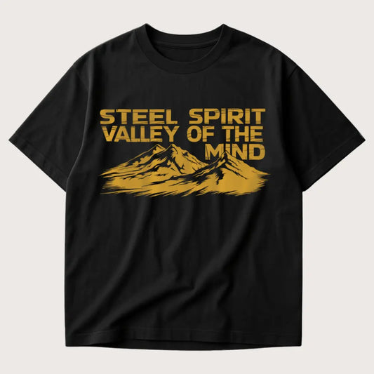 Steel Spirit Valley Of The Mind Oversized T-Shirt Black – Steel Spirit