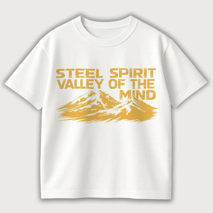 Steel Spirit Valley Of The Mind Oversized T-Shirt White – Steel Spirit
