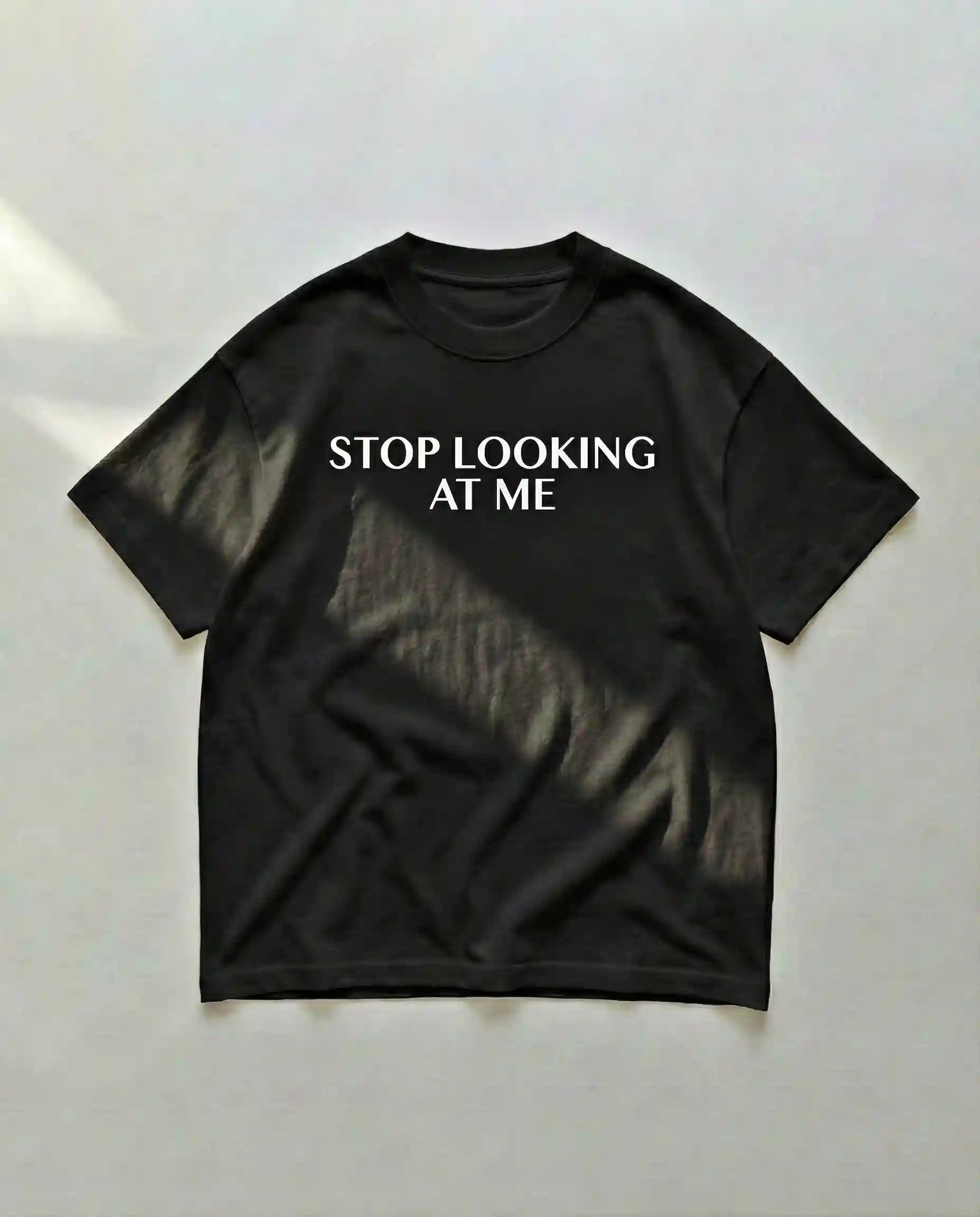 Stop Looking Oversized T-Shirt Black - Steel Spirit