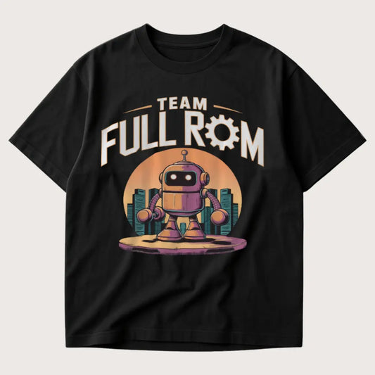 Team Full Rom Oversized T-Shirt Black - Steel Spirit