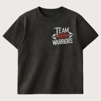  Team Iron Warriors Oversized T-Shirt Washed Black – Steel Spirit