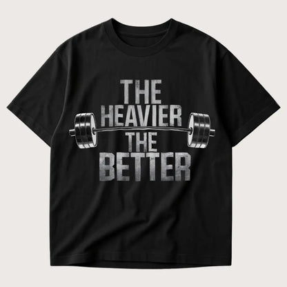 The Heavier The Better Oversized T-Shirt Black – Steel Spirit