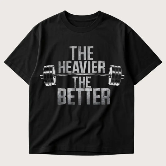 The Heavier The Better Oversized T-Shirt Black – Steel Spirit