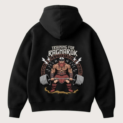 Training For Ragnarök Oversized Hoodie Black - Steel Spirit 