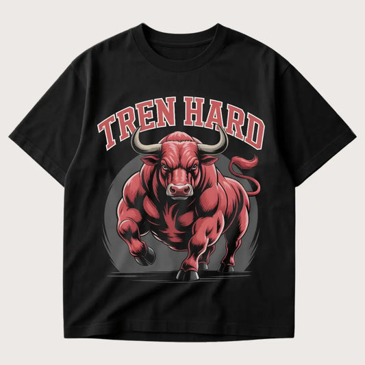 Tren Hard Oversized T-Shirt Black - Steel Spirit 