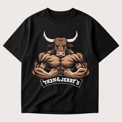 Tren&Jerry's Oversized T-Shirt Black - Steel Spirit 