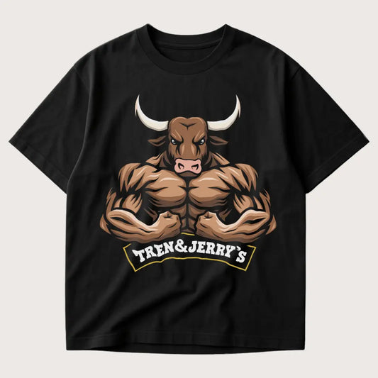 Tren&Jerry's Oversized T-Shirt Black - Steel Spirit 