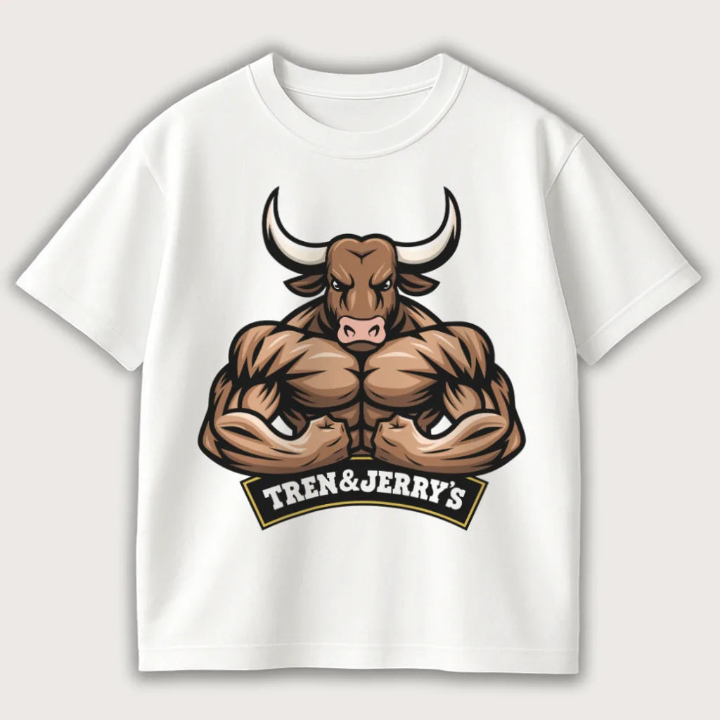 Tren&Jerry's Oversized T-Shirt White - Steel Spirit 