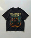 Unleashed Power Oversized T-Shirt Black - Steel Spirit 
